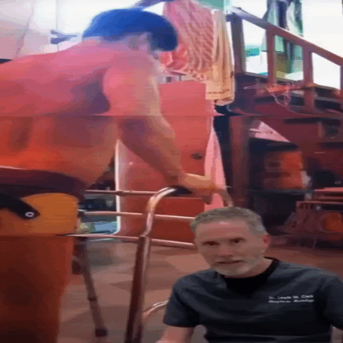 Animated demonstration of advancing nerve damage